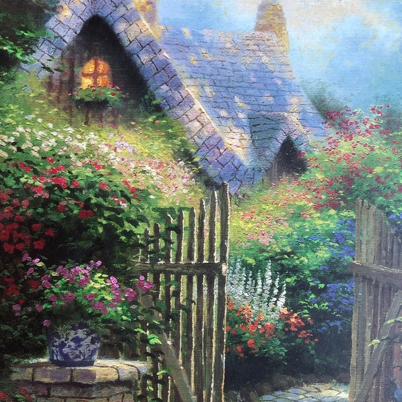Vintage 1997 Thomas Kinkade Beyond the Garden Gate Hardcover Book - Picture 7 of 9